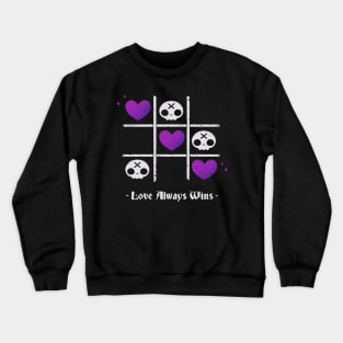 Love Always Wins Creepy Cute Skull Crewneck Sweatshirt